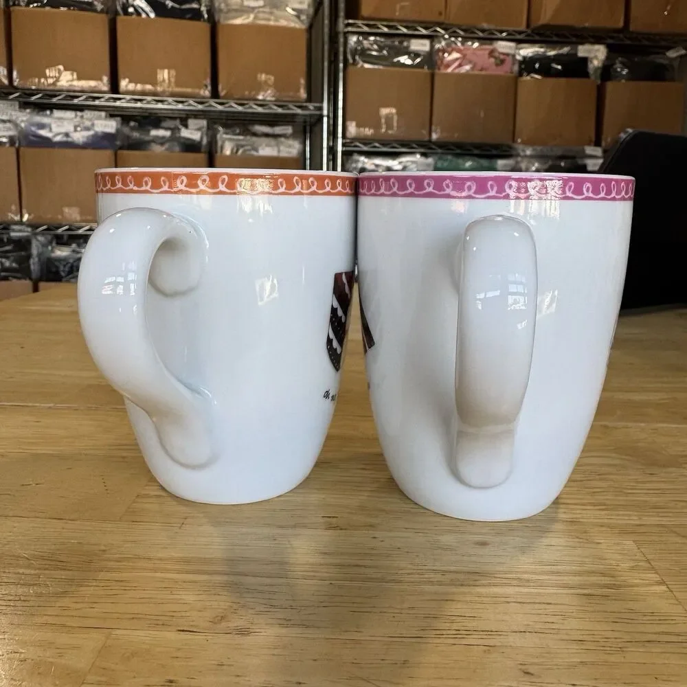 Nancy Green Boston Warehouse Trading Desert Excuses Cake Slices Mug Set Of 2 EUC